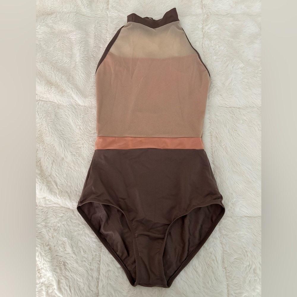 Neutral Colored Mariia Crown Ballet Leotard